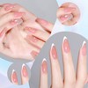 Annhua Nail Tips, Clear, 270 Pieces, Almond Shape, Medium, Transparent