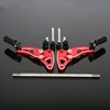 3D Engrave Foldable CNC Rear Passenger Footrest Foot Pedal Pegs