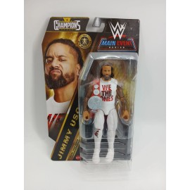 Mattel WWE Main Event 2024 Champions Jimmy Uso 6" Action Figure With Belt (New)