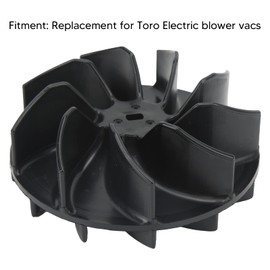 Yctze Leaf Blower Fan Black ABS Leaf Blower Vacuum Part Leaf Blower Fan Leaf Vacuum Leaf Blower Fan Leaf Blower Fan Replacement Leaf Vacuum Leaf Blower Fan Electric