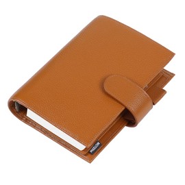 Moterm Personal Luxe Rings Planner - Genuine Leather Binder Organiser (30 mm Ring, Pebble Burnt Orange)