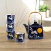 Urban Tokyo Japanese Style Cube Shape 20oz Porcelain Tea Set