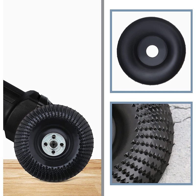 Upgraded Version Angle Grinder Wood Carving Disc, 4 Pieces Wood