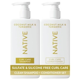 Native Champú Y Acondicionador De Coco Y Cúrcuma Con Ingredientes De Origen Natural  Para Todo Tipo De Cabello, Teñido Y Tratado, Desde Fino Hasta