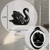 Floor Caps,Toilet Bolt Caps Decorative,Toilet Screw Cover Caps (Black Swan)