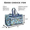 NGIL Canvas 23" inch Duffle Bag (Train Print-Navy)