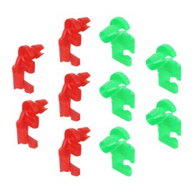 HHZL 5Pair Tailgate Handle Rod Clip for Chevy Silverado GMC Sierra, Door Rod Lock Retainer Clip Replacement Include Left and Right Red Green Parts 88981031 88981030