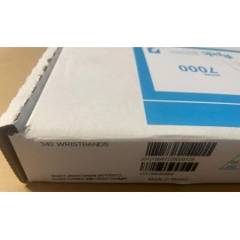 PDC ScanBand Thermal Wristband Adhesive Closure 1-1/8" x 11-1/2" 1" Core Adult White