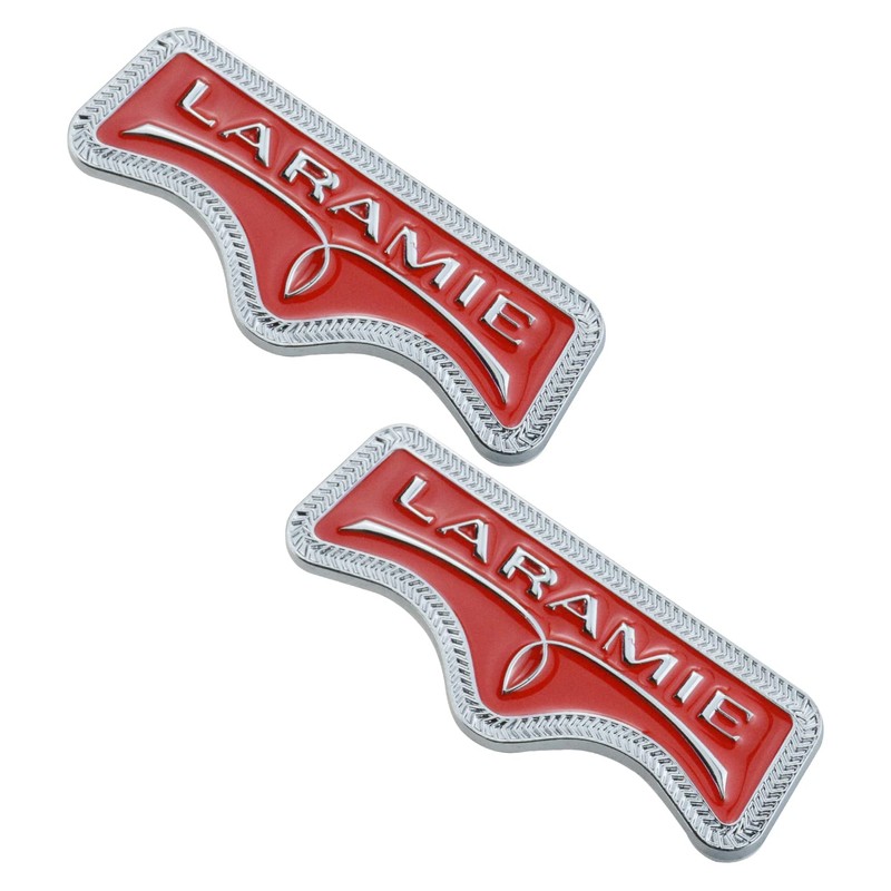 EmbRoom Laramie Emblem, 3D LARAMIE Badge Nameplate Tailgate Sticker Decal