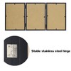 3 Picture Frame 5x7 Black Triple Hinged MDF Wood with