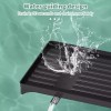 AIDERLY 2 Tier Dish Drainer Rack with Drip Tray Cutlery