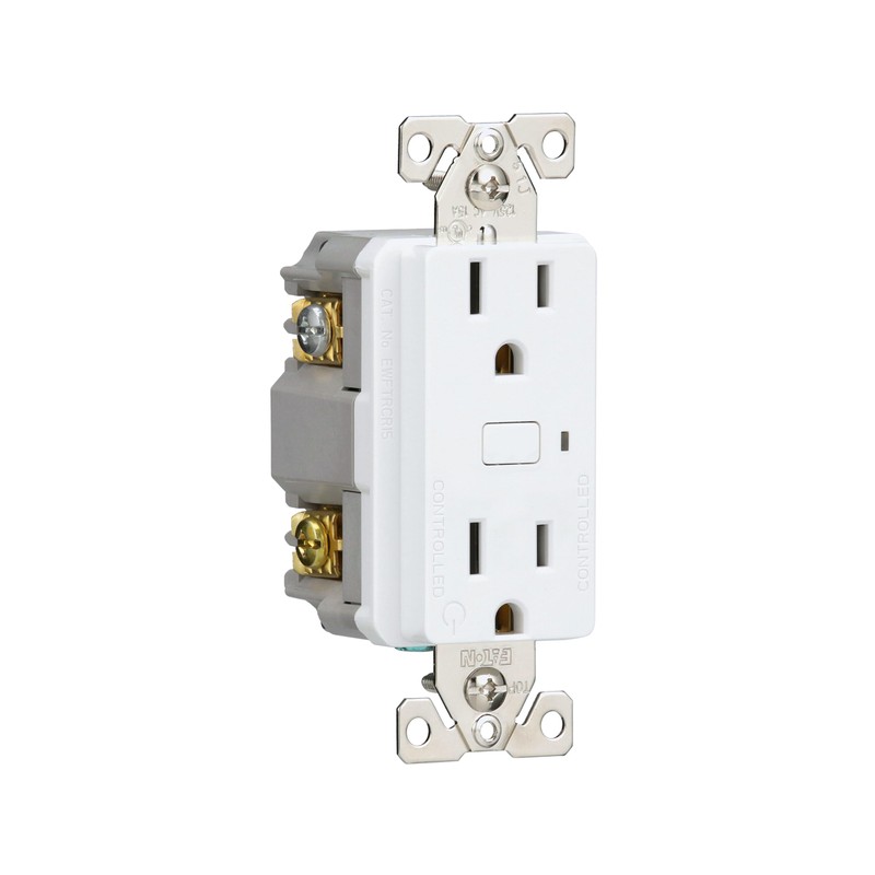 Eaton EWFTRCR15-W-BX-L Wi-Fi Smart Receptacle Works with Hey Google and