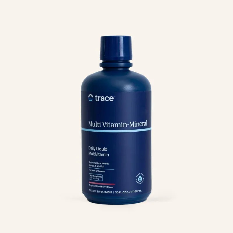 Trace Minerals Multivitaminico Liquido 30 Fl Onzas Sabor Baya