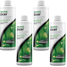 Seachem Flourish Excel 500 Milliliter Bottles (4 Pack)