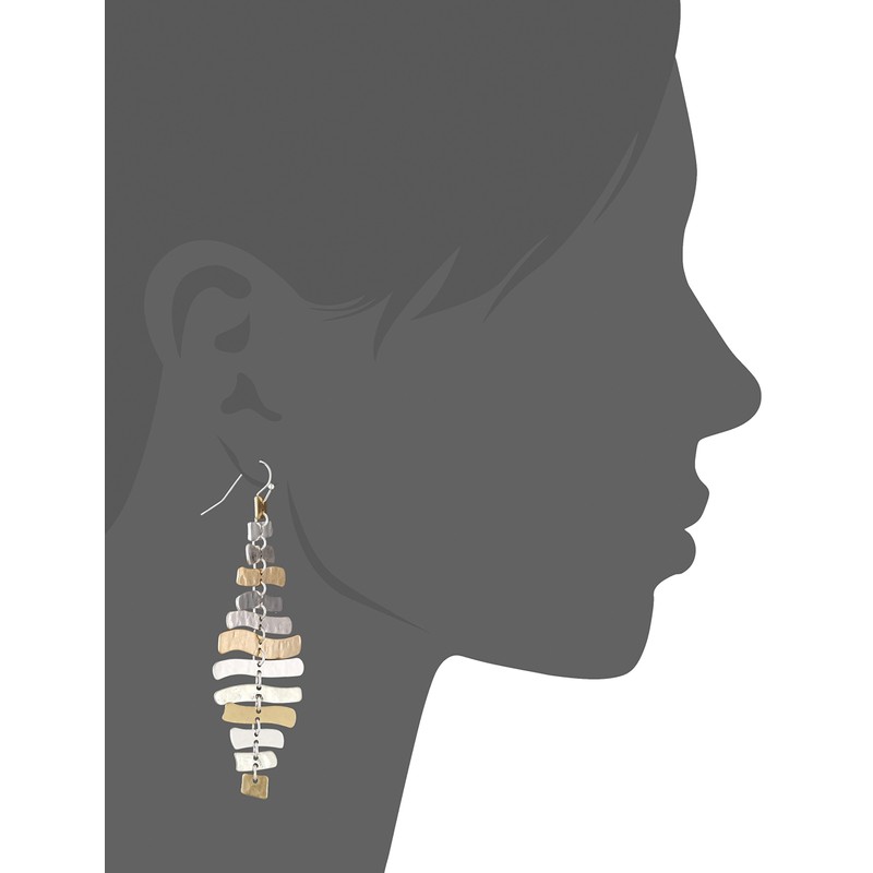 Robert Lee Morris Soho Prisma Two-Tone Sculptural Drop Earrings