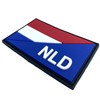 Holland Netherlands Diagonal NLD Flag Tactical Airsoft PVC Velcro Emblem