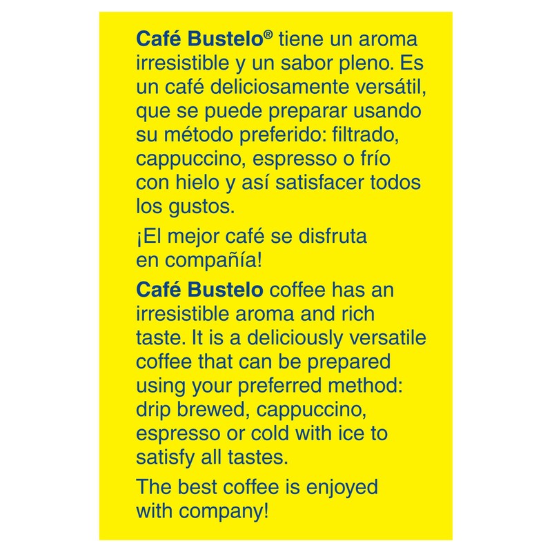 Café Bustelo, Espresso Style Dark Roast Ground Coffee, Vacuum-Packed 10