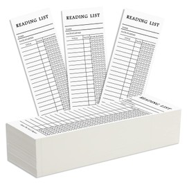 100PCS Reading List Bookmark, Book Journal Reading Log, Book Tracker Bookmark, Personal Libraries Cards Book Tracker Notecards, Literary Gift for Reading Lover Readers, 2025 Reading Tracker