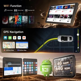 4G+64G Android Stereo for Nissan Versa Note 2014-2018 Radio Upgrade 9 Inch Touch Screen Head Unit, Driauto Car Stereo with Wireless Carplay Android Auto GPS WiFi DSP Bluetooth FM RDS Backup Camera