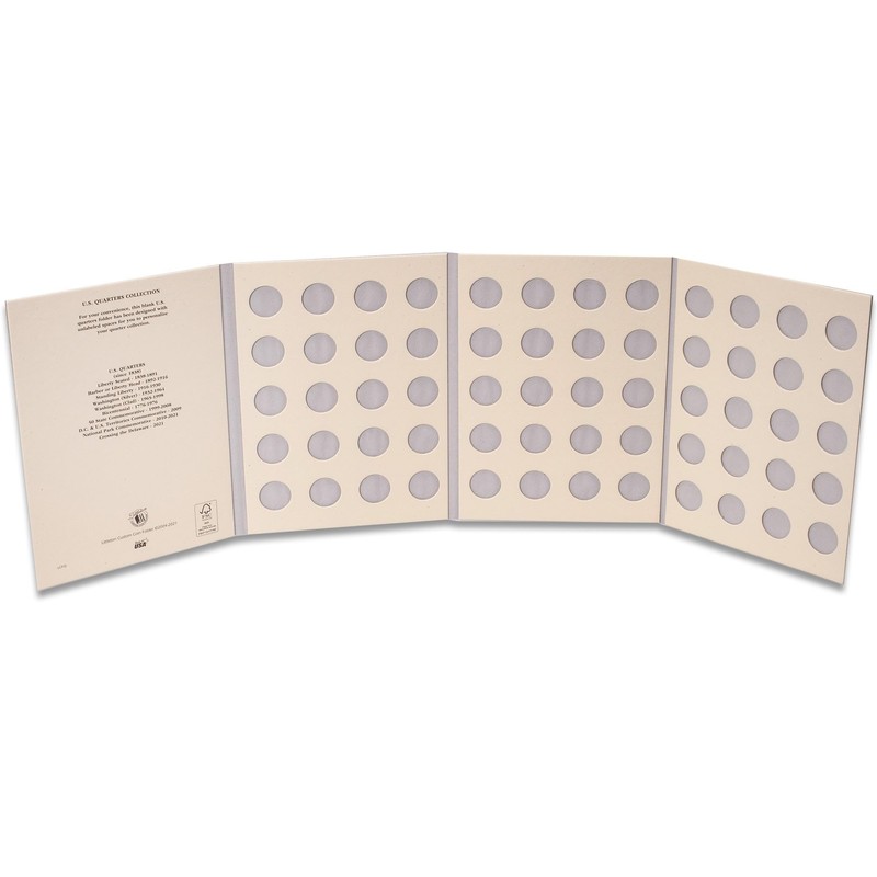 Littleton Coin Company Blank Quarter Folder Coin Storage