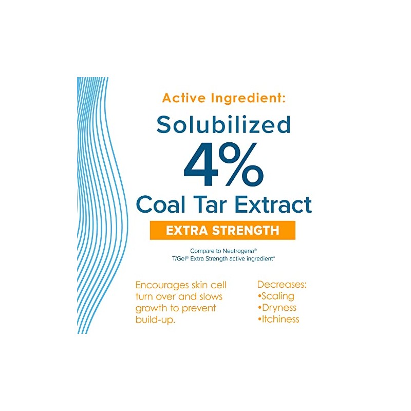 TrueReal Coal Tar Therapeutic Plus Tar Gel Anti-Dandruff Shampoo Extra