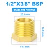 ERGAOBOY 5 Pcs 3/8" BSP Female to 1/2" BSP Male