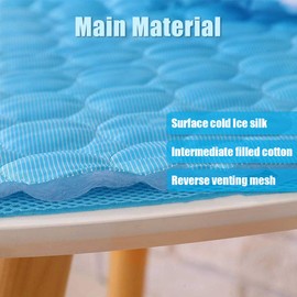 MeiLiMiYu Washable Dog Cooling Mat Ice Silk Cooling Mat for Dogs Pet Self Cooling Pad Blanket Dog Cooling Pad for Indoor & Outdoor Car Seats