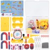 Keadic 38Pcs Magnet Science Kit Contains Bar/Ring/Horseshoe/Butterfly Magnetic, Compass, Iron,