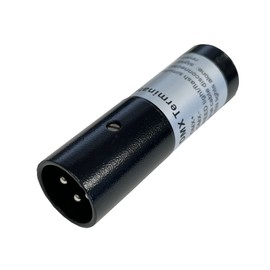 JEUME DMX Terminator, 3-Pin Male with Line Check Function, 120Ω JDMT-3P