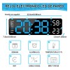 Reloj De Pared Digital Con Termómetro, Alarmas Y Calendario