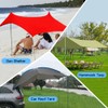 Telescoping Tarp Poles Adjustable Camping Tent Poles Portable Lightweight Aluminum