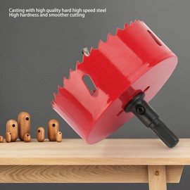 LJCM Hole Saw Kit, 90mm / 3.5in Hole Saw, HSS Hole Cutter for Wood, Metal, Plastic & Drywall