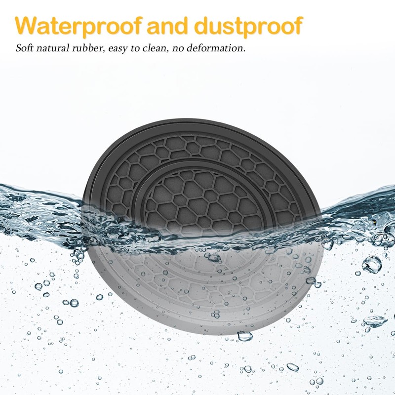 JNNJ Pack of 2 Honeycomb Pattern Car Coasters, Universal Non-Slip