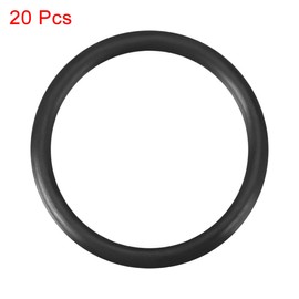 sourcing map Metric Nitrile Rubber O-Rings Seal 20.6 mm OD 17 mm ID 1.8 mm Width Pack of 20