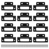 12 Pcs Flush Hinges Black 2 inch, No Mortise Hinges,