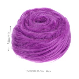 DOITOOL 4pcs Faux Fur Beards for Crafting Soft Faux Fur Fabric Trim for DIY Projects Festive Decorations Each