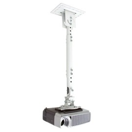 Atdec TH-WH-PJ-cm Height Adjustable Ceiling Projector Mount for Displays up to 33-Pound, White