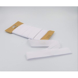 Trimz Poly Cotton Bias Binding, White, 25mm x 10m