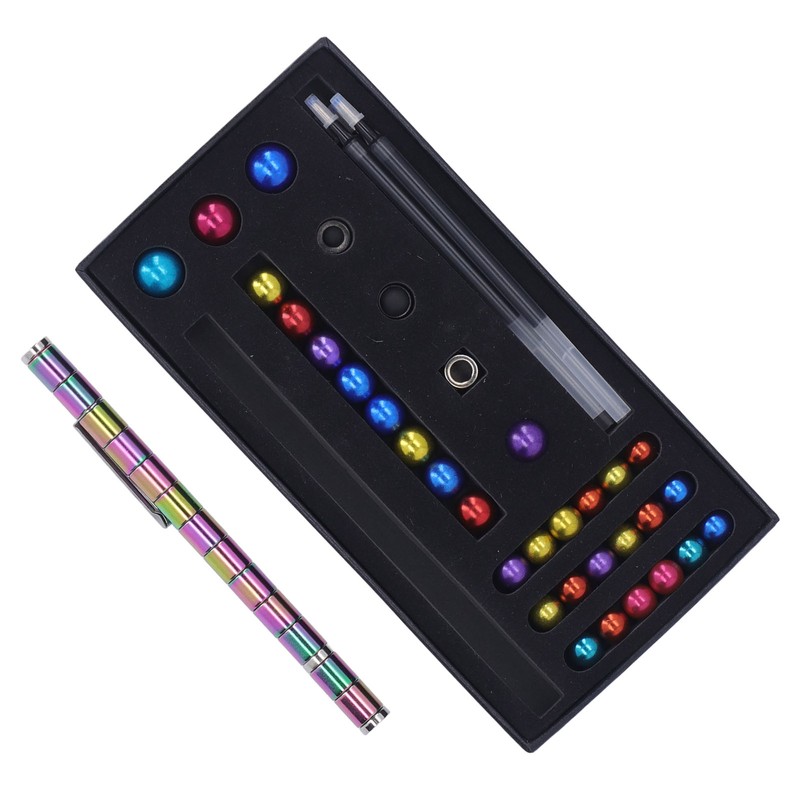 Magnetic Pen Decompression Magnetic Metal Pen Multifunctional Freely Combined Relieving