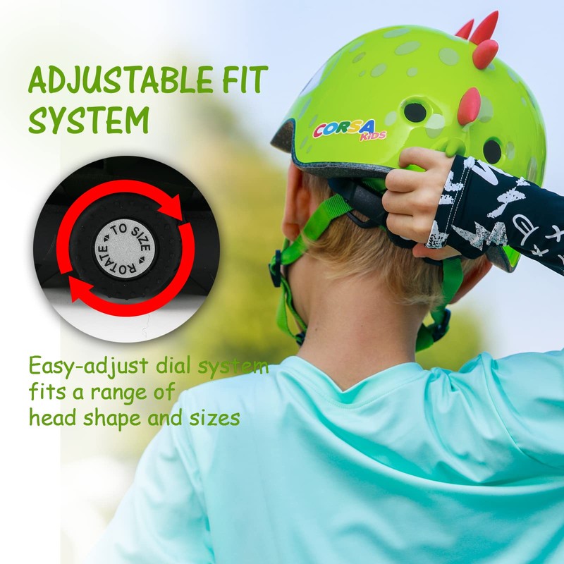 Kids Toddler Bike Helmet, Adjustable and Multi-Sport for Child Infant
