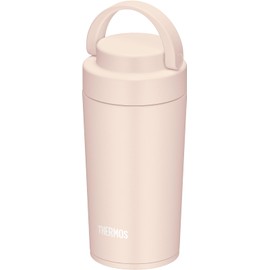 [Dishwasher Safe Model] Thermos Water Bottle Vacuum Insulated Portable Tumbler with Carry Handle 11.4 fl oz (320 ml), Beige Pink JOV-320 BEP