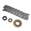 Electric Bike Sprocket Set Gold 11 Teeth Sprocket 114 Links