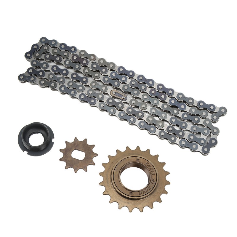 Electric Bike Sprocket Set Gold 11 Teeth Sprocket 114 Links