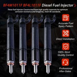 4pcs 6666500 6673157 0432191624 04178023 Fuel injector for Deutz BF4M1011F BF4L1011F Engine Bobcat 863 864 873 883 A300 S250 T200 Skid Steer Loader