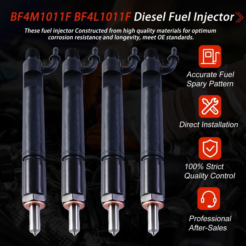 4pcs 6666500 6673157 0432191624 04178023 Fuel injector for Deutz BF4M1011F