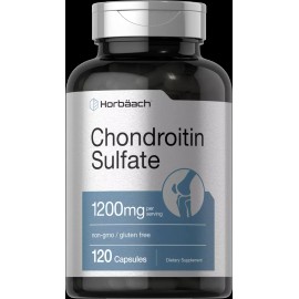 Horbäach Chondroitin Sulfate 1200mg | 120 Capsules | Non-GMO & Gluten Free | by Horbaach
