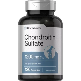 Horbäach Chondroitin Sulfate 1200mg | 120 Capsules | Non-GMO & Gluten Free | by Horbaach