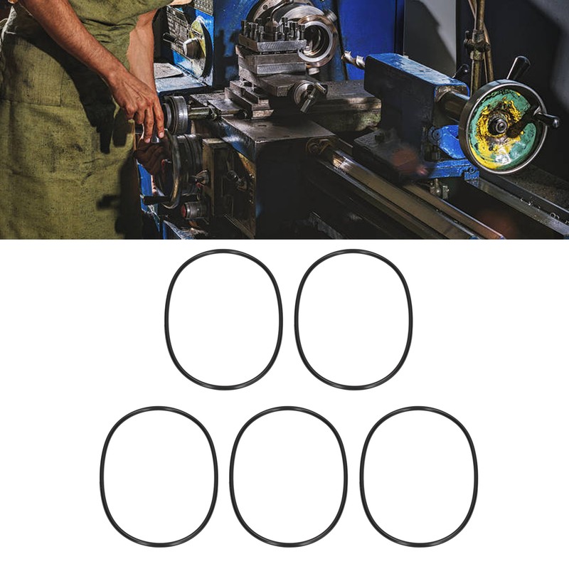 5Pcs Round Rubber Motor Belt Industrial Mechanical Equipment Transmission Parts