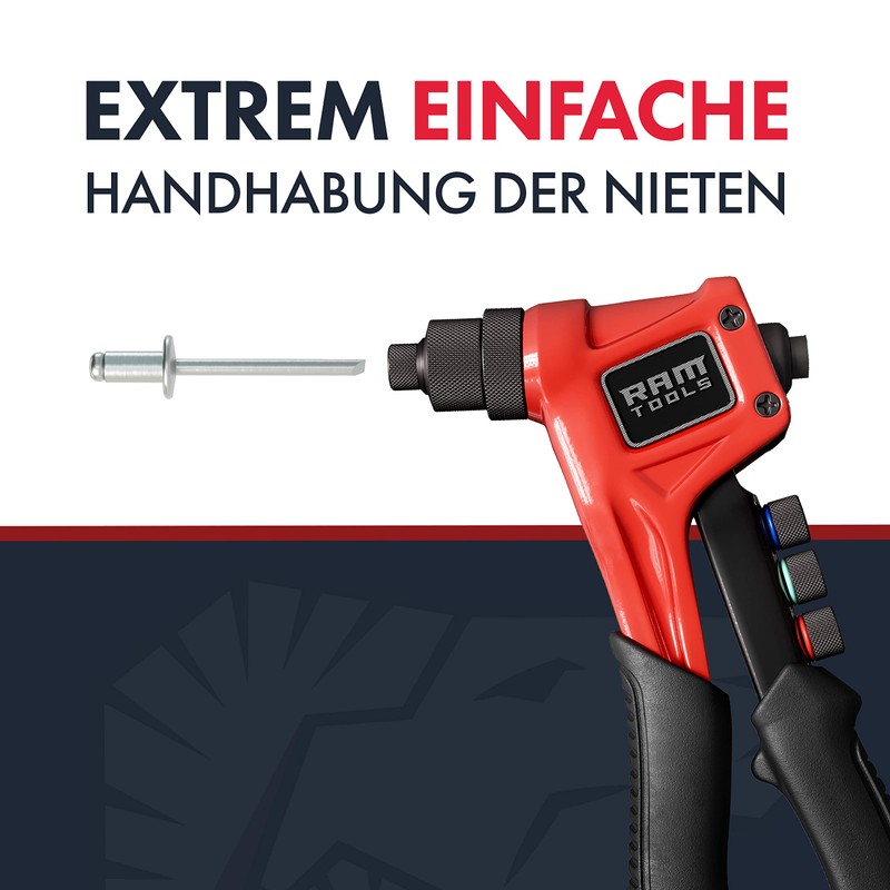 RAM TOOLS® Blind Rivets Set, 400 Piece Rivet Set, Universal