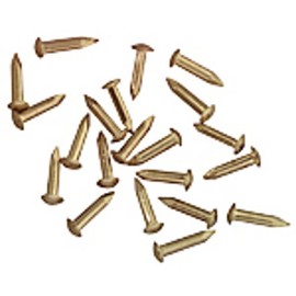 Handley House Dollhouse Miniature Brass Mini Nails 3/32 in Long